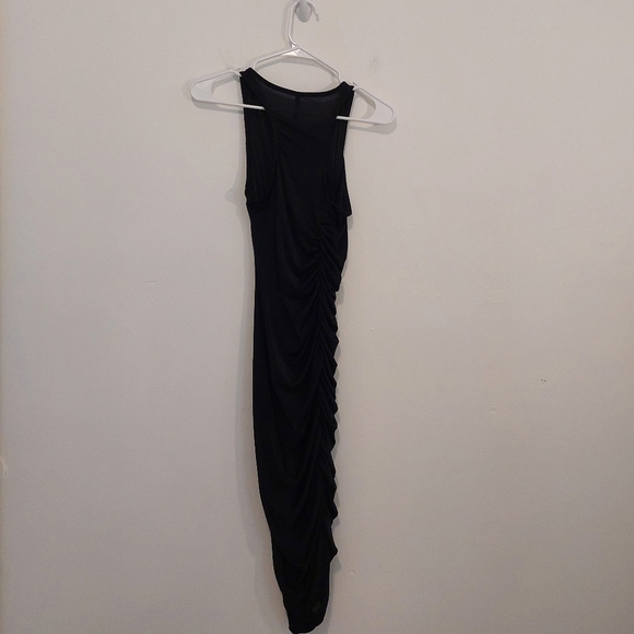 Vijo Couture - Black Ruched Bodycon Dress - Picture 9 of 10